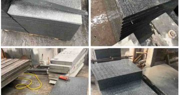 三沙 芝麻黑地铺石材