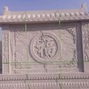 三沙 芝麻白花岗岩屏风，照壁，影壁