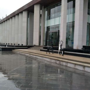 三沙芝麻白花岗岩在建筑上的应用