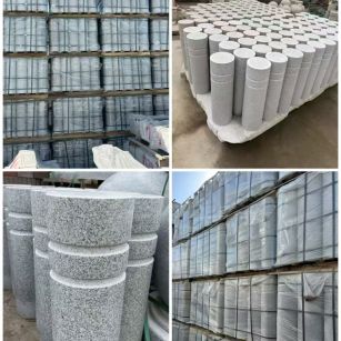 三沙 芝麻白花岗岩挡车柱、隔离柱多少钱