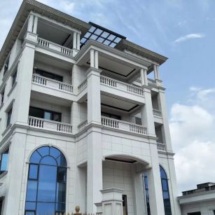 三沙芝麻白别墅干挂效果展示