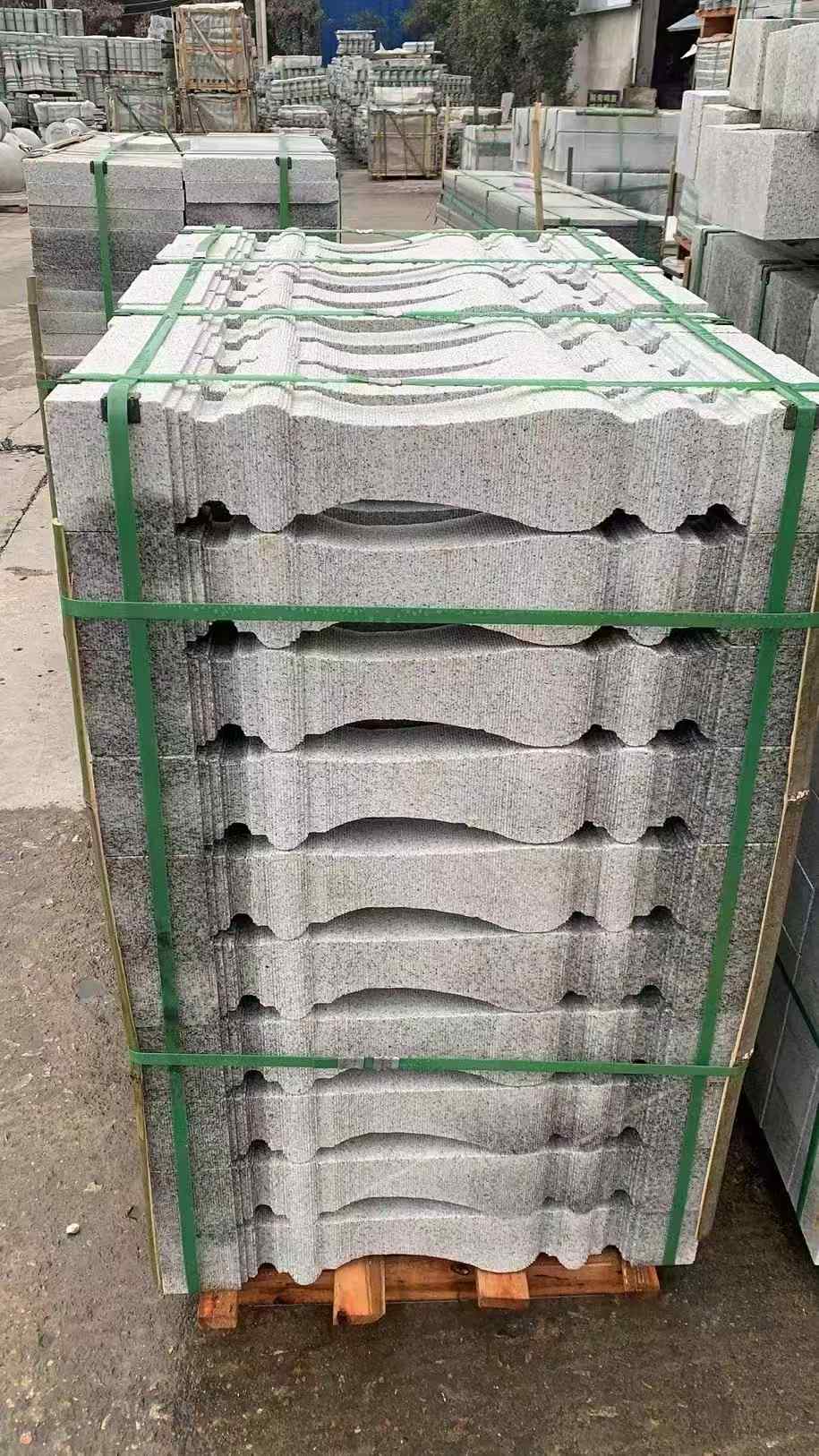 三沙 芝麻白方形拉丝面，栏杆花瓶柱