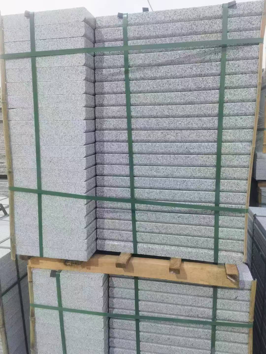 三沙 5公分芝麻白，倒斜角，室外楼梯踏步