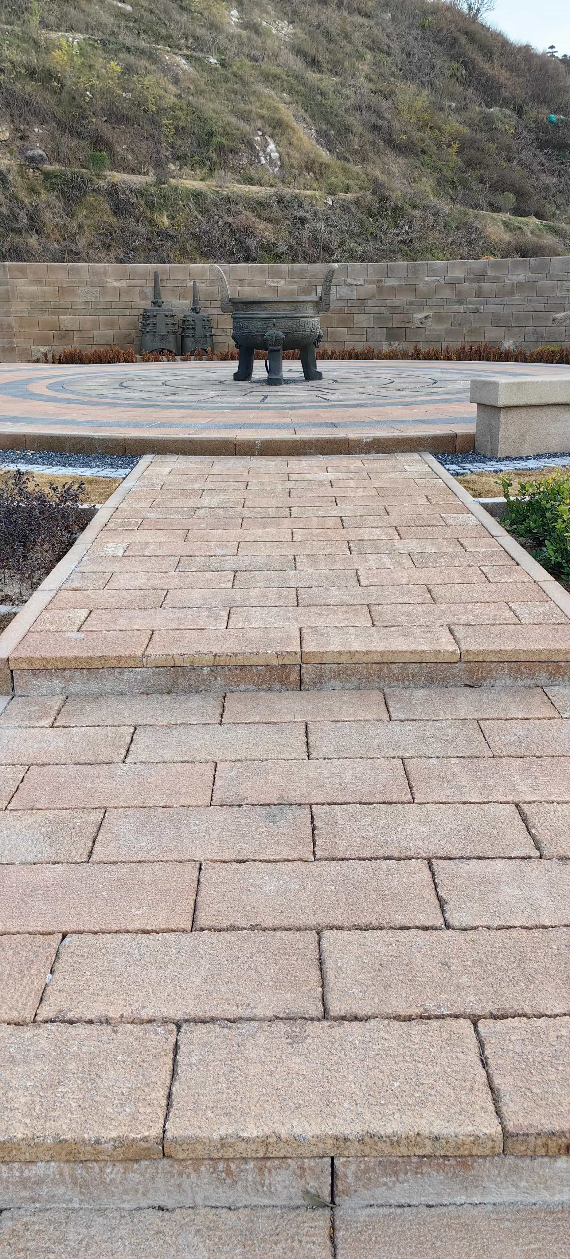 三沙仿古石铺装效果