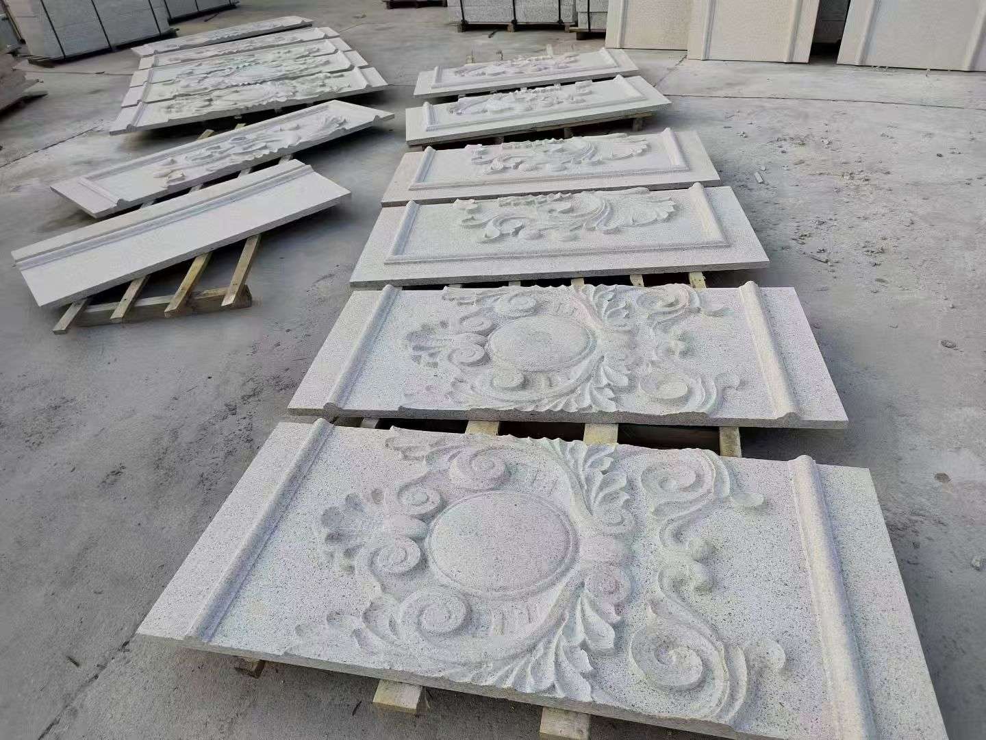 三沙 芝麻白干挂雕花板